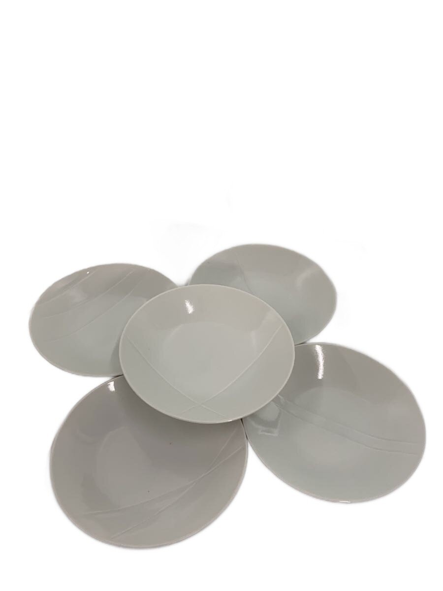 【中古】たち吉◆皿/5点セット/WHT//�