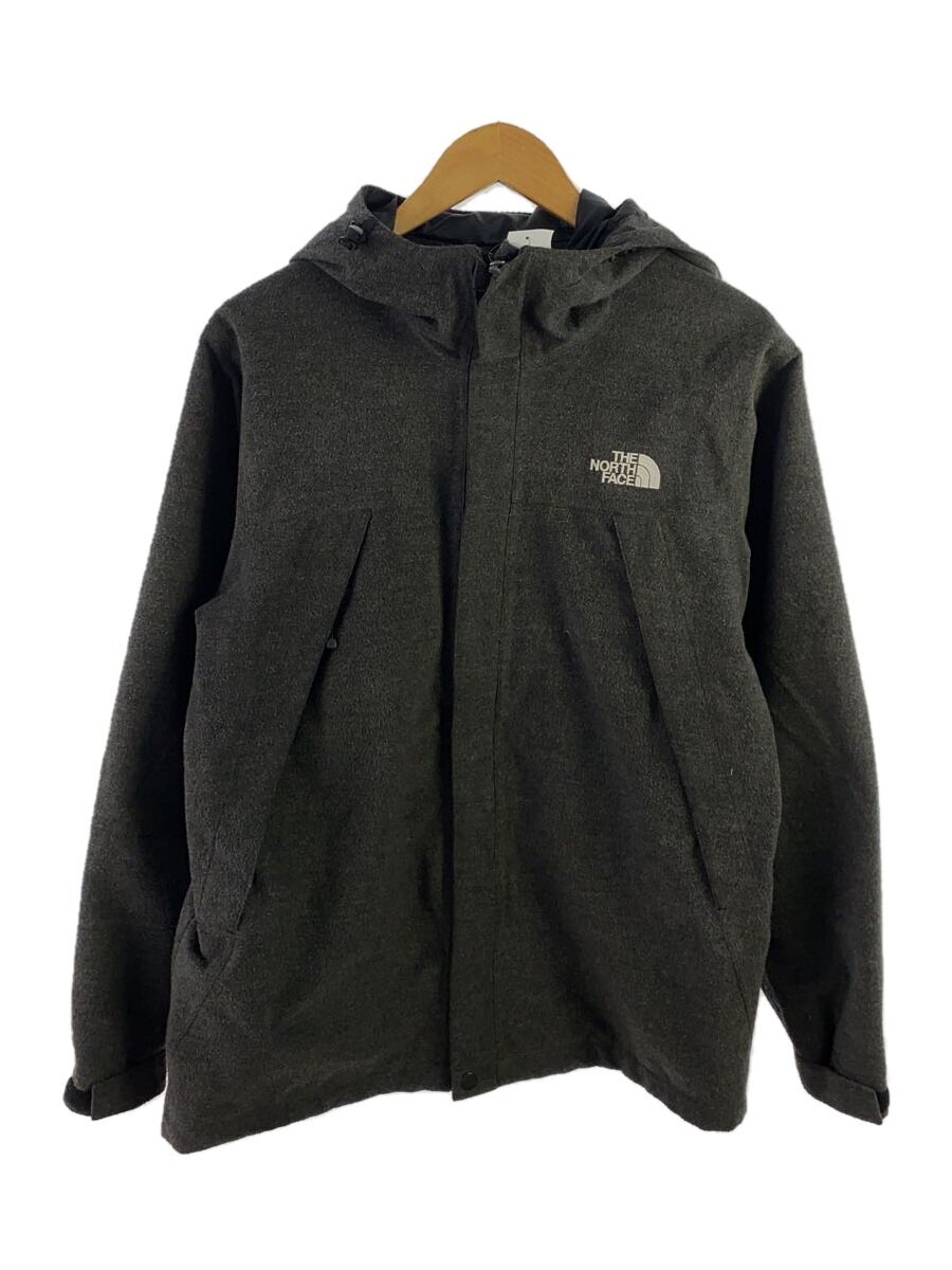 【中古】THE NORTH FACE◆NOVELTY SCOOP JACKET_ノヴェルティスクープジャケット/M/ポリエステル/グレー/無地【メンズウェア】