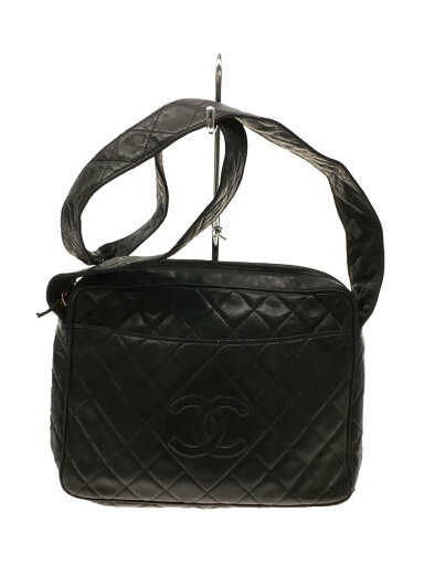 【中古】CHANEL◆ショルダーバッグ/レザー/BLK/無地/状態考慮【バッグ】 【中古】CHANEL◆ショルダーバッグ/レザー/BLK/無地/状態考慮【バッグ】