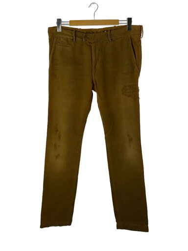 【中古】DIESEL◆ストレートパンツ/32/コットン/ブラウン/無地【メンズウェア】 【中古】DIESEL◆ストレートパンツ/32/コットン/ブラウン/無地【メンズウェア】