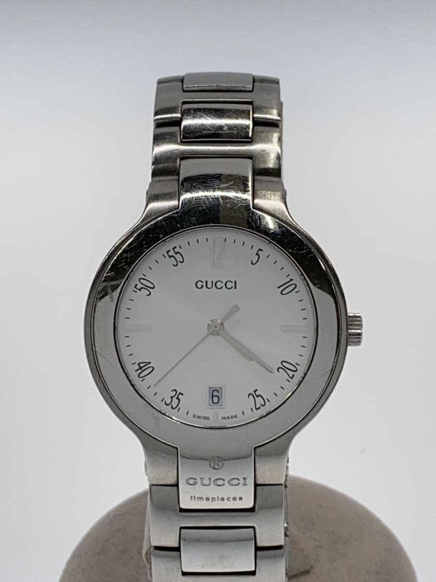 GUCCI 8900M シルバー ブラック 時計 T*e様 GUCCI 8900 M 時計 Gucci 8900M Black Silver Date Analog