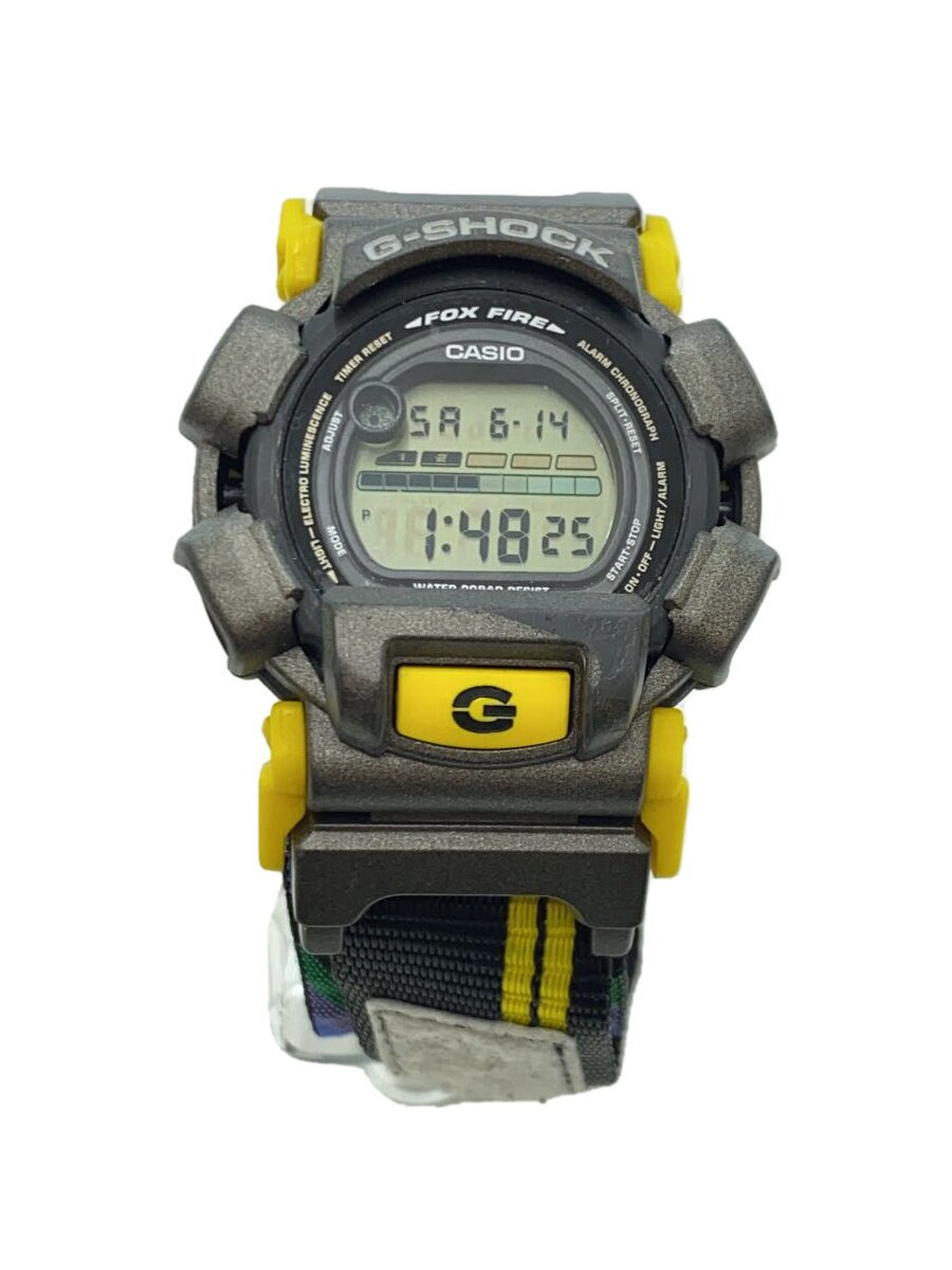 【中古】CASIO◆クォーツ腕時計/デジタル/GRY/BLK/DW-300【服飾雑貨他】