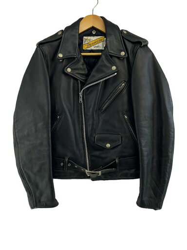 【中古】Schott◆レザージャケット・ブルゾン/34/レザー/BLK/無地【メンズウェア】 【中古】Schott◆レザージャケット・ブルゾン/34/レザー/BLK/無地【メンズウェア】