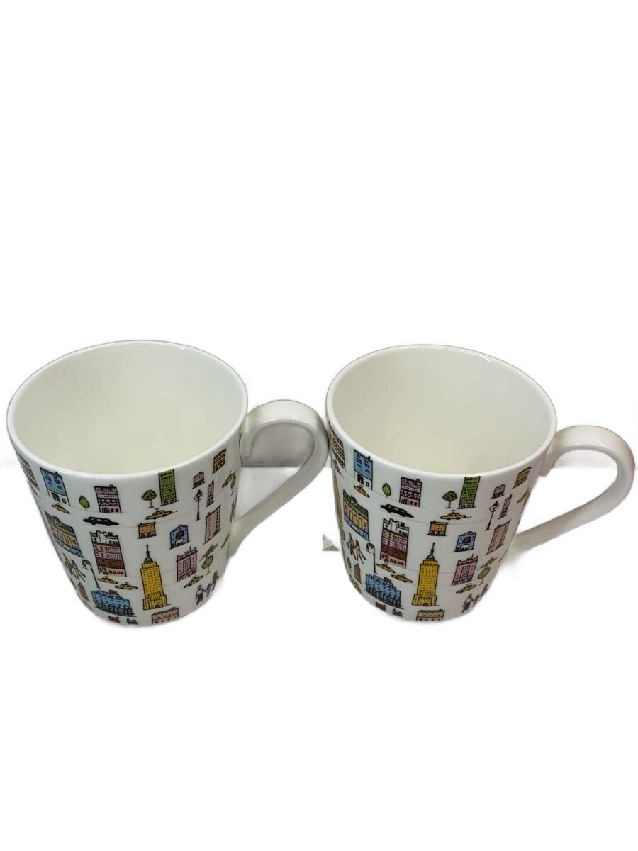 【中古】TIFFANY&Co.◆マグカップ/2点セット/WHT/5thアベニュー//【キッチン用品】