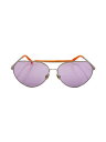 【中古】GUCCI◆サングラス/--/メタル/SLV/パープル/オレン...(4)