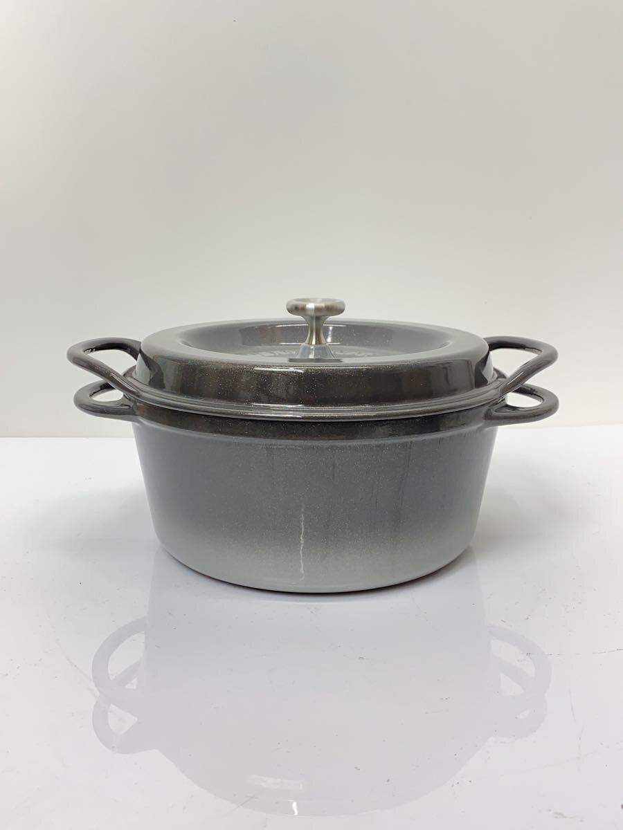 【中古】Vermicular◆鍋/サイズ:22cm/GRY【キッチン用品】