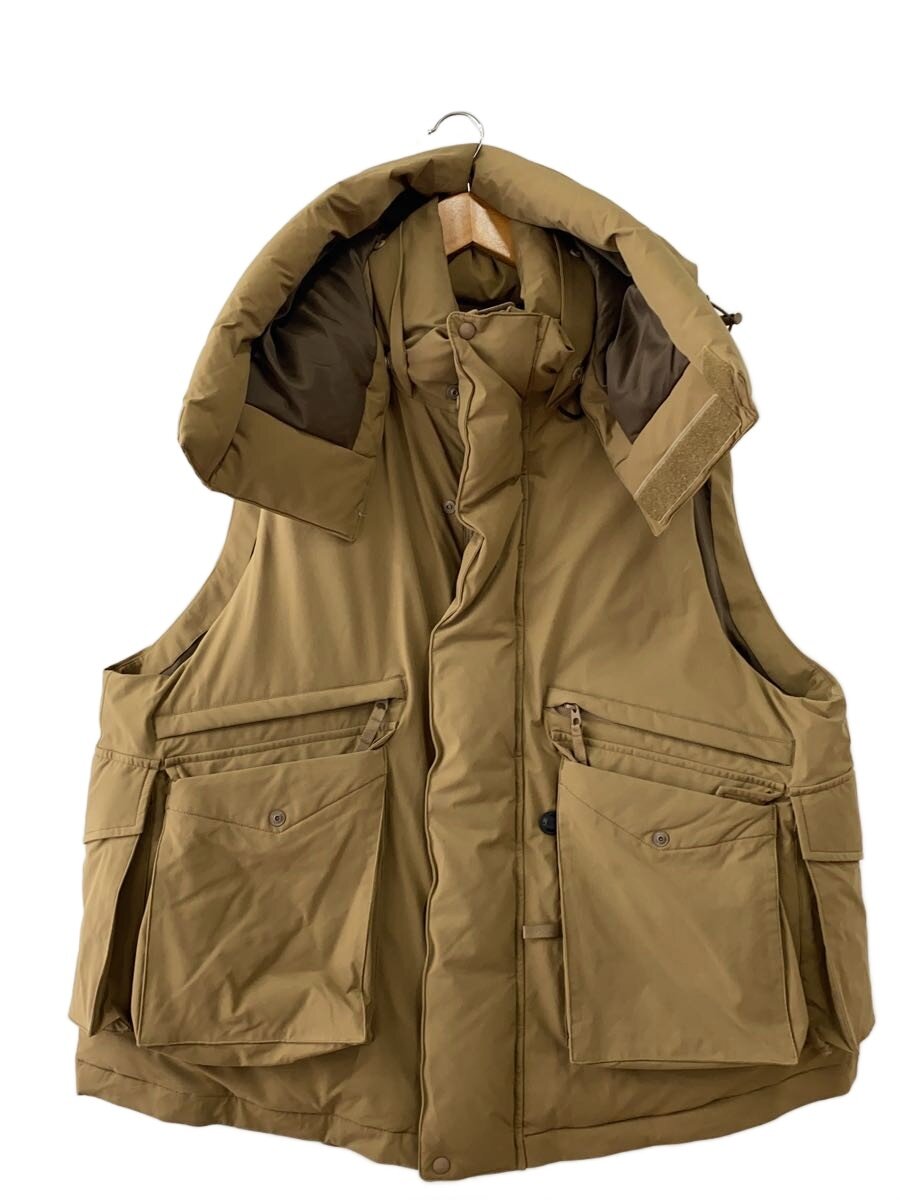 DAIWA PIER39◆TECH PADDING FISHING VEST/L/ポリエステル/KHK/無地/BW-28021W