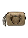 【中古】COACH◆バッグチャーム ミニ//レザー/CRM/モノグラム/レディース/F2448/コーチ【服飾雑貨他】