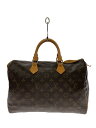 【中古】LOUIS VUITTON◆1)スピーディ35_モノグラム・キャンバス_BRW/PVC/BRW/総柄【バッグ】