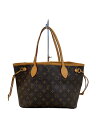 【中古】LOUIS VUITTON◆1)ネヴァーフルPM_モノグラム・キャンバス_BRW/PVC/BRW【バッグ】