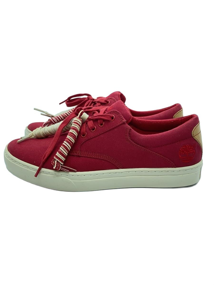 【中古】Timberland◆ローカットスニーカー/US8/RED/5060r//【シューズ】