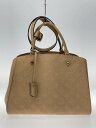 【中古】LOUIS VUITTON◆モンテーニュMM_モノグラム・アンプラント_BEG/レザー/BEG【バッグ】