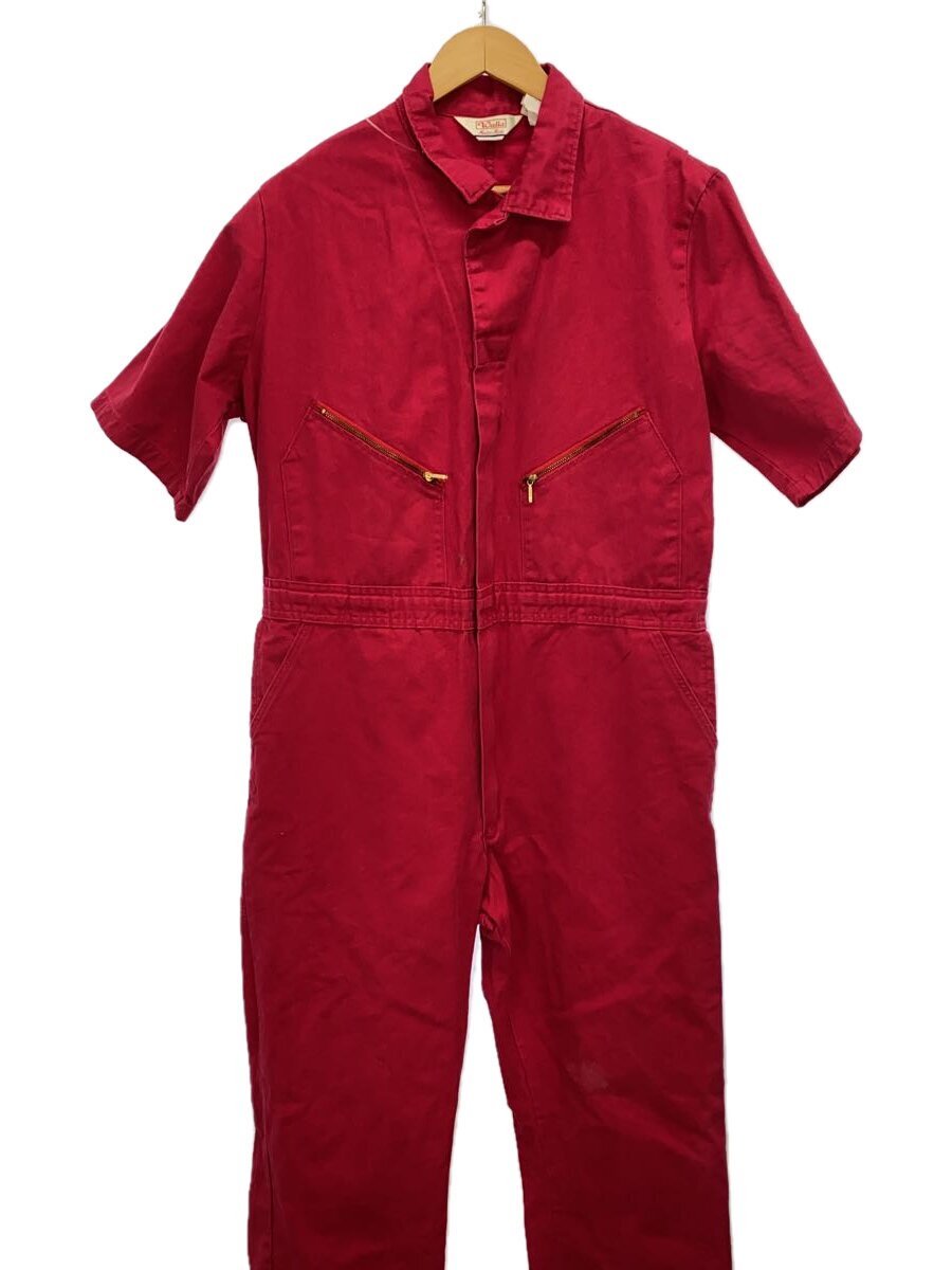 【中古】Walls◆オールインワン/44/コットン/RED/【メンズウェア】