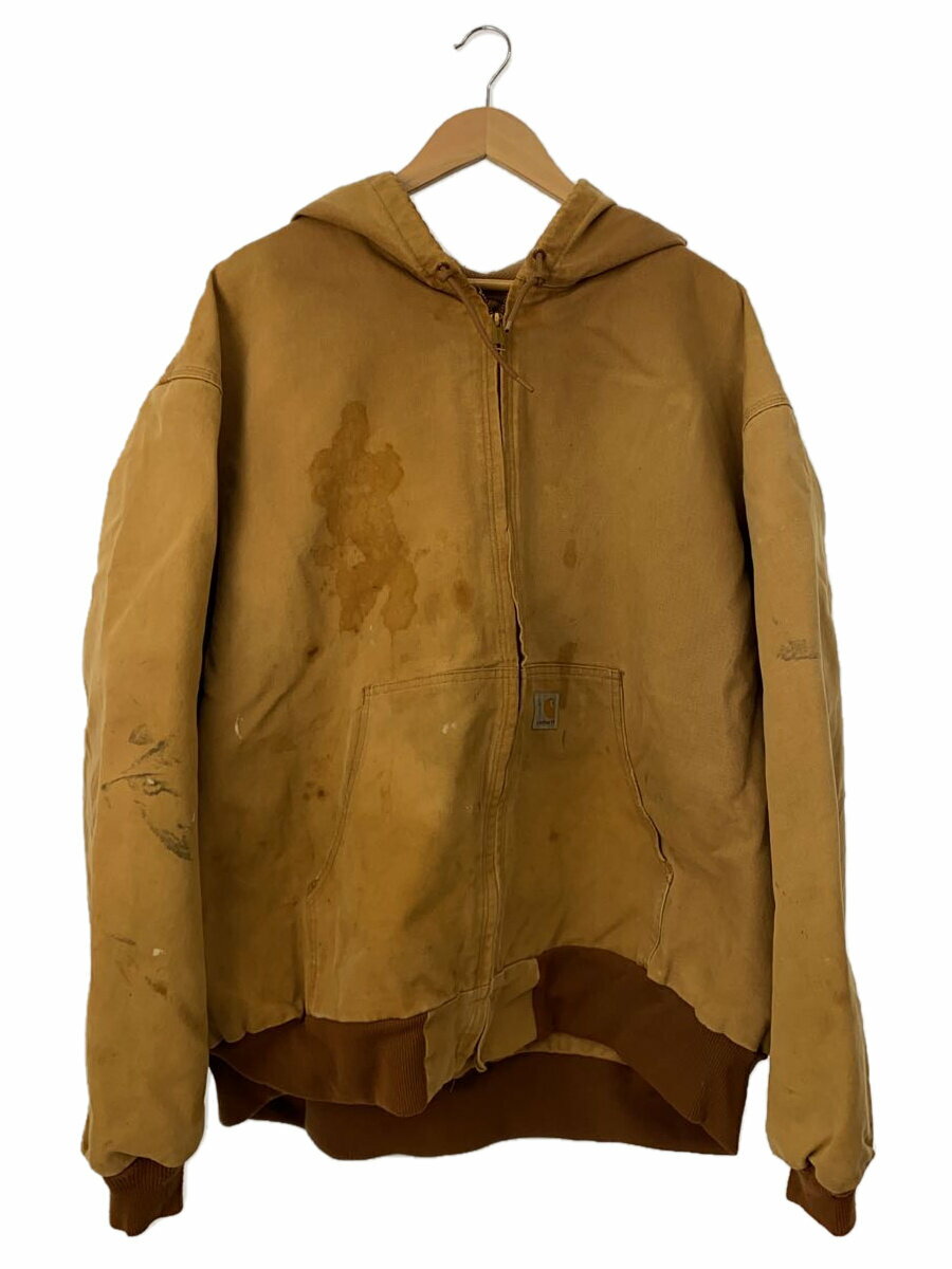 【中古】Carhartt◆ACTIVE JACKET/アクティブジャケット/コットン/CML/J131 BRN/MADE IN USA/4XL【メンズウェア】