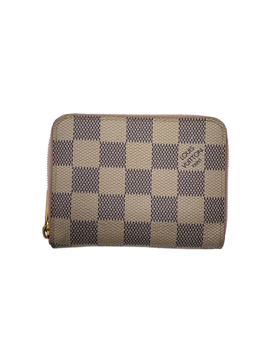Rakuten - 【中古】LOUIS VUITTON◆ジッピー・コインパース_ダミエ・アズール_WHT/PVC/WHT/レディース【服飾雑貨他】