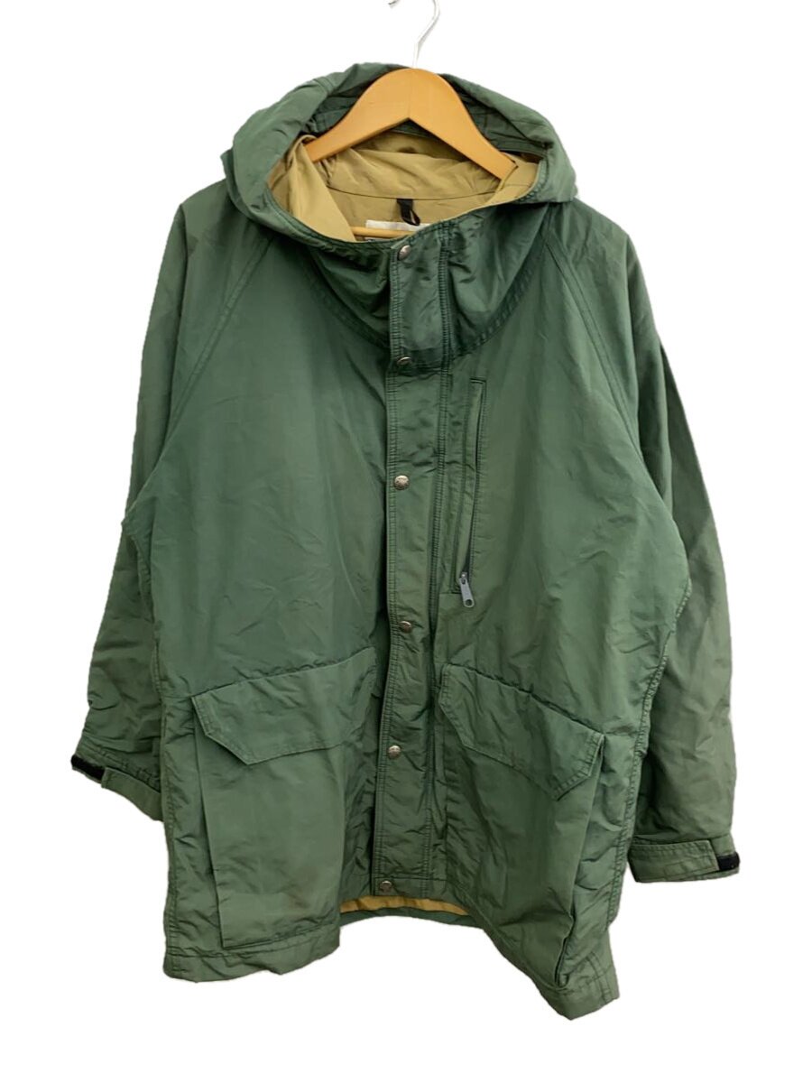 【中古】THE NORTH FACE◆80s/茶タグ/USA製/マウンテンパーカ/L/コットン/GRN/無地//【メンズウェア】