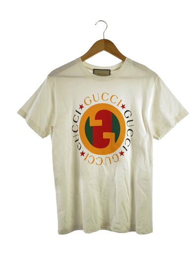 【中古】GUCCI◆23AW/プリント コットンジャージー Tシャツ/XXS/ホワイト/717422 XJFV3【レディースウェア】 【中古】GUCCI◆23AW/プリント コットンジャージー Tシャツ/XXS/ホワイト/717422 XJFV3【レディースウェア】