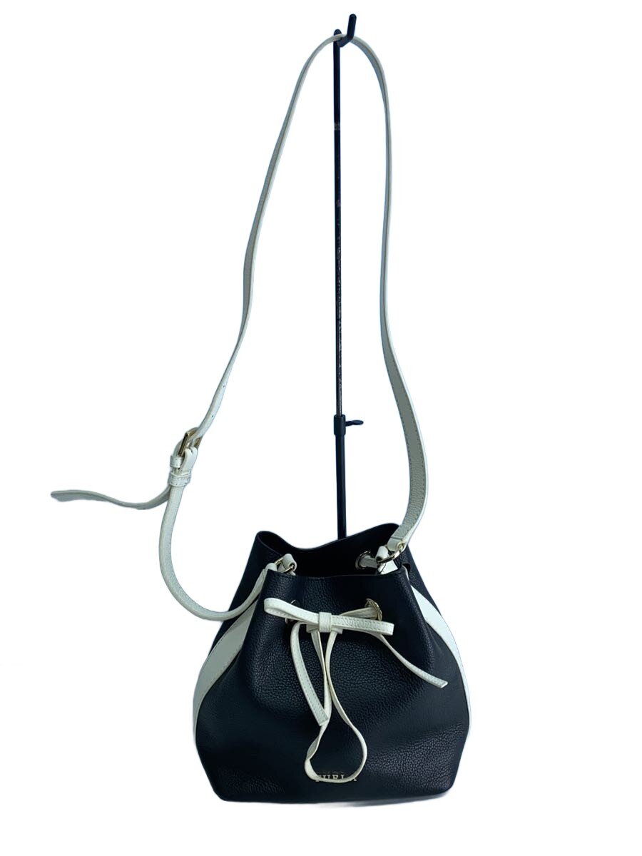 Furla - 【中古】FURLA◆ショルダーバッグ/レザー/BLK/無地【バッグ】