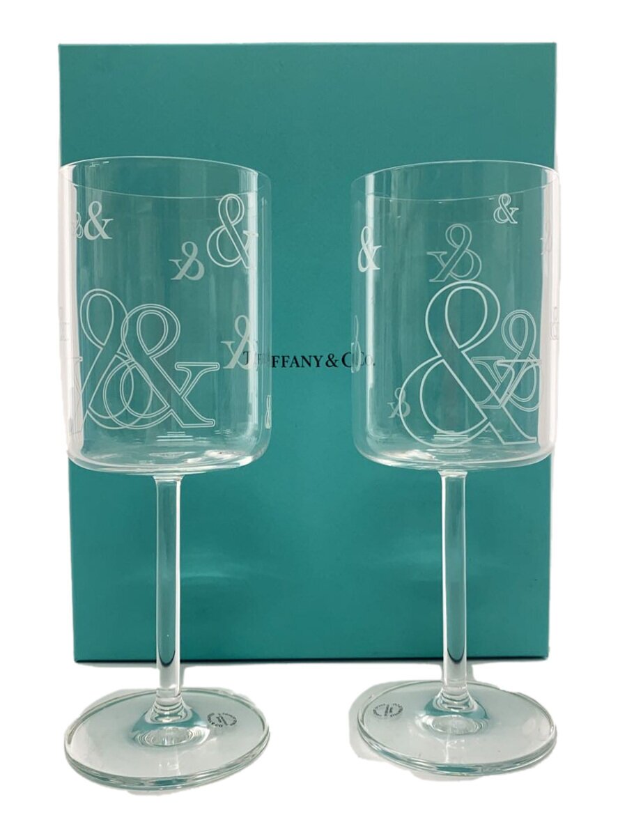 【中古】TIFFANY&Co.◆グラス/2点セット/アンパサンドコレクション【キッチン用品】
