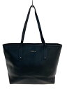 【中古】FURLA◆状態考慮/トートバッグ/レザー/BLK/無地【バッグ】