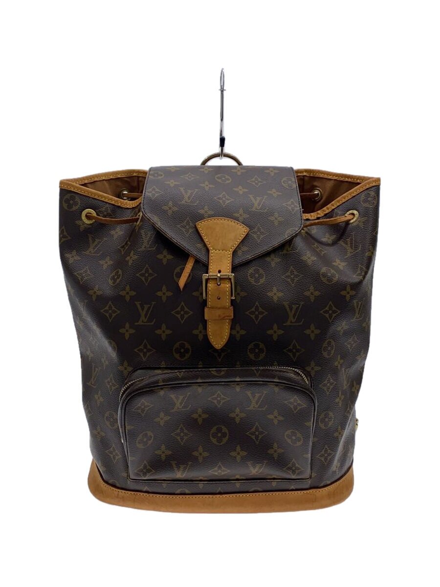 LOUIS VUITTON - 【中古】LOUIS VUITTON◆1)ミニ・モンスリ_モノグラム・キャンバス/PVC/BRW【バッグ】
