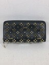 【中古】Christian Louboutin◆長財布/レザー/ブラック/黒/メンズ/スパイク削れ有/内側汚れ・角擦れ有//【服飾雑貨他】(4)