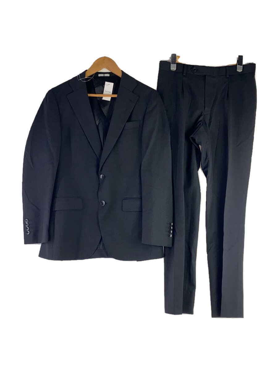 【中古】SUIT SELECT◆スーツ/Y6/ウール/BLK/無地/3ピース【メンズウェア】