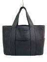 【中古】PIENI◆トートバッグ/レザー/BLK【バッグ】