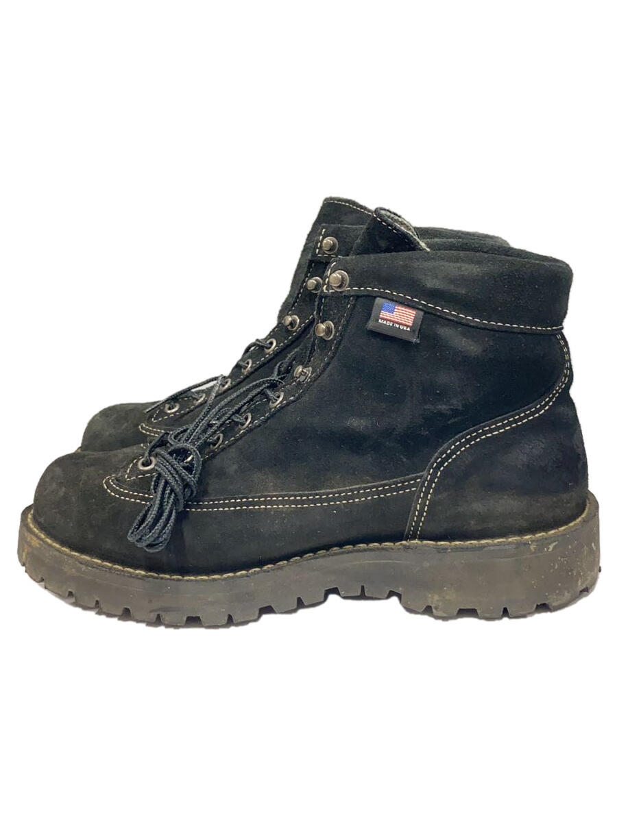 【中古】Danner◆EXPLORER BLACK SUEDE/ブーツ/US9/ブラック/スウェード/45202X【シューズ】