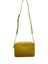 【中古】MICHAEL KORS◆ショルダーバッグ/レザー/YLW/無地【バッグ】