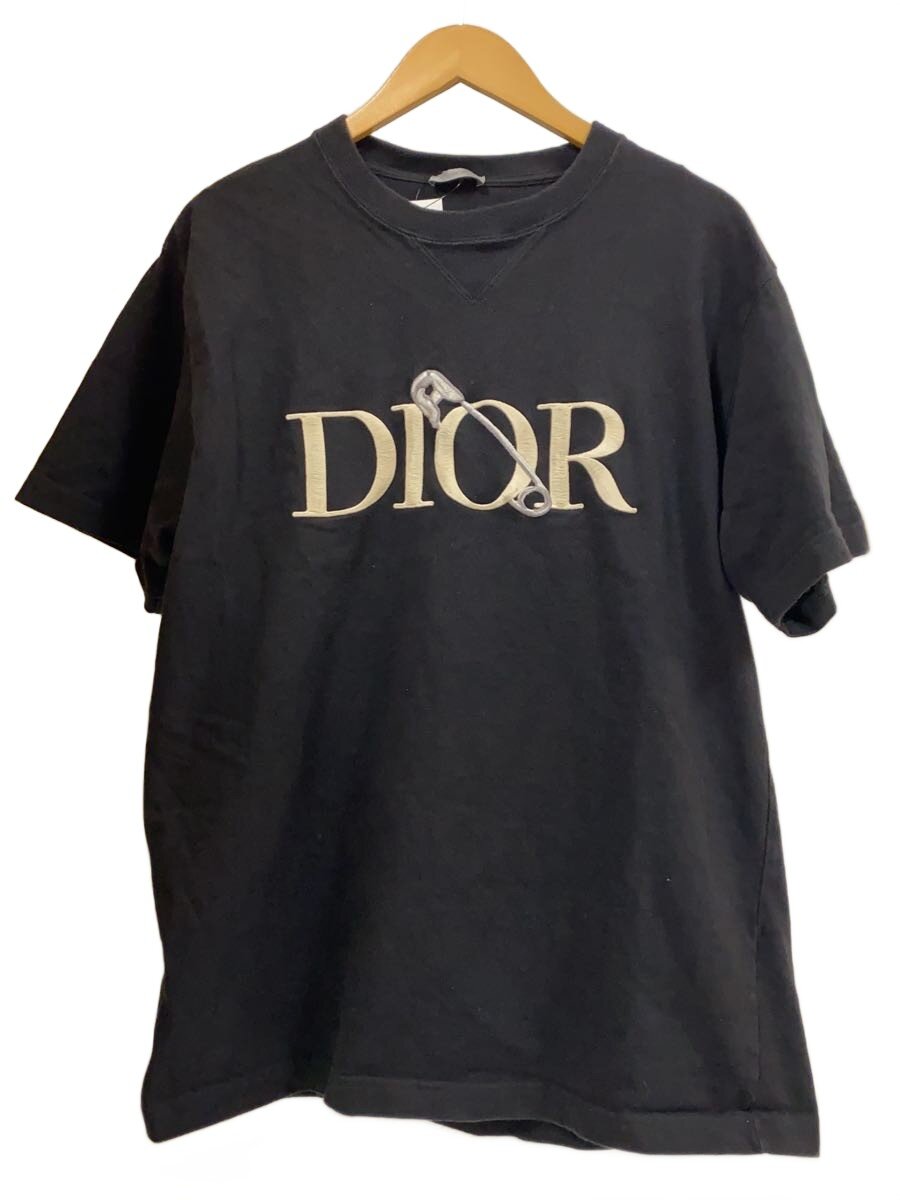 【中古】Christian Dior◆Tシャツ/XL/コットン/BLK【メンズウェア】