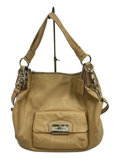 【中古】COACH◆ショルダーバッグ/レザー/BEG/14769【バッグ】 【中古】COACH◆ショルダーバッグ/レザー/BEG/14769【バッグ】