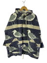 【中古】パーカー/L/コットン/NVY/総柄【メンズウェア】