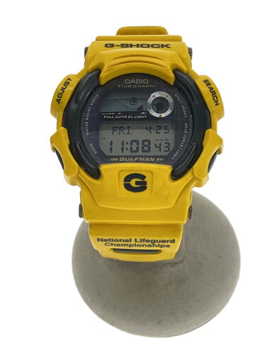 【中古】CASIO◆GULFMAN/ソーラー腕時計/デジタル/ラバー/YLW/DW-9700UL【服飾雑貨他】 【中古】CASIO◆GULFMAN/ソーラー腕時計/デジタル/ラバー/YLW/DW-9700UL【服飾雑貨他】