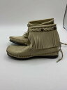 【中古】MINNETONKA◆シューズ/US6/BEG/スウェード【シューズ】(4)