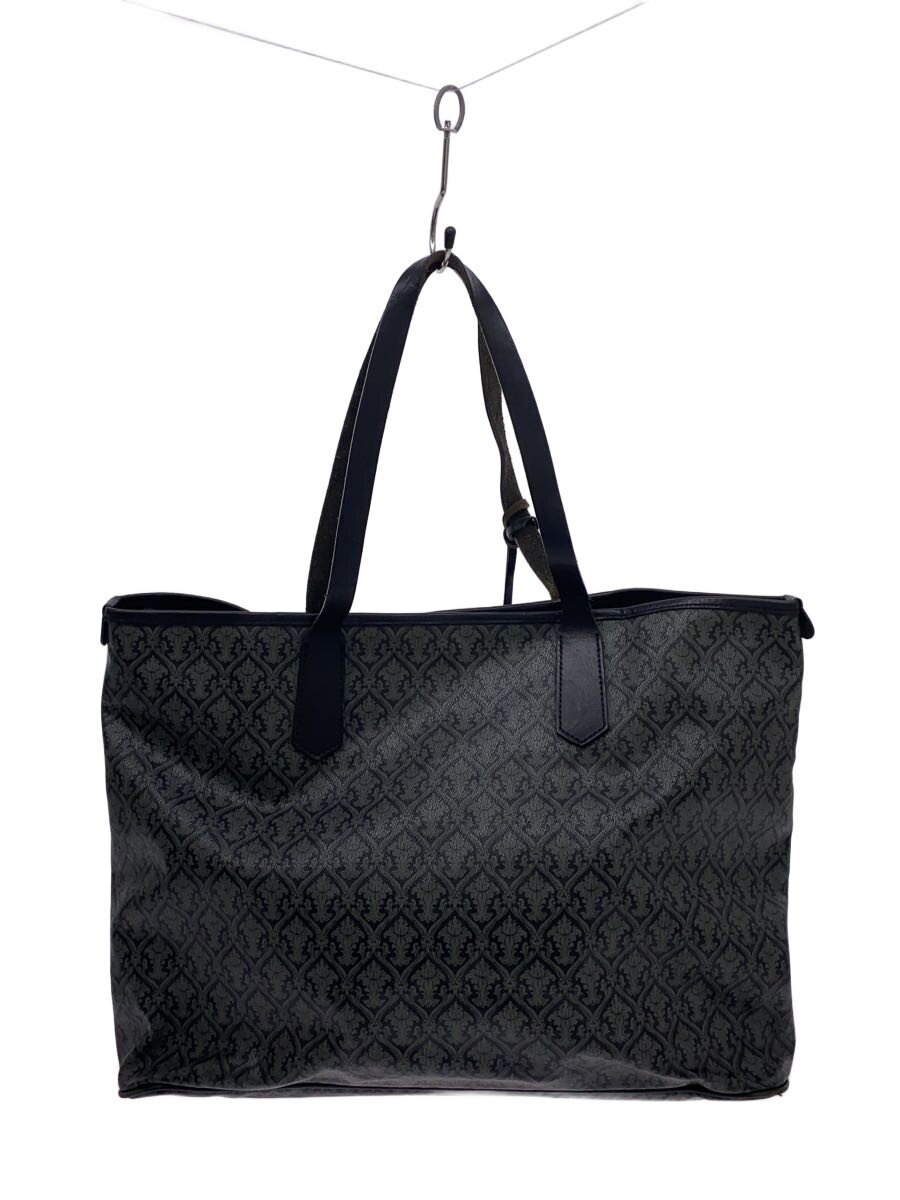 【中古】UNIVERSAL LANGUAGE◆トートバッグ/--/BLK/総柄【バッグ】