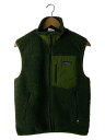 【中古】patagonia◆フリースベスト/S/ポリエステル/GRN/23046F0【メンズウェア】