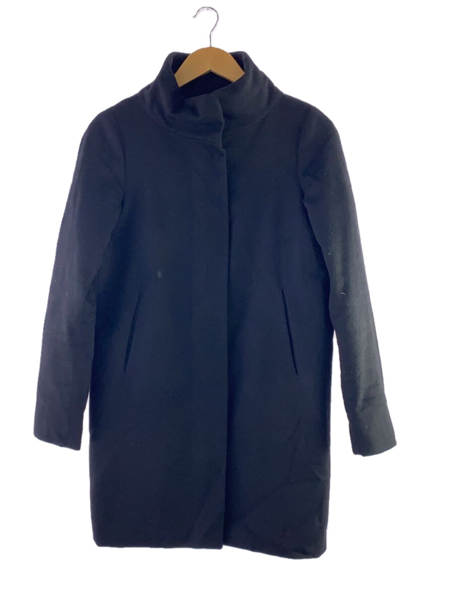 【中古】HERNO◆コート/38/カシミア/BLK//【レディースウェア】