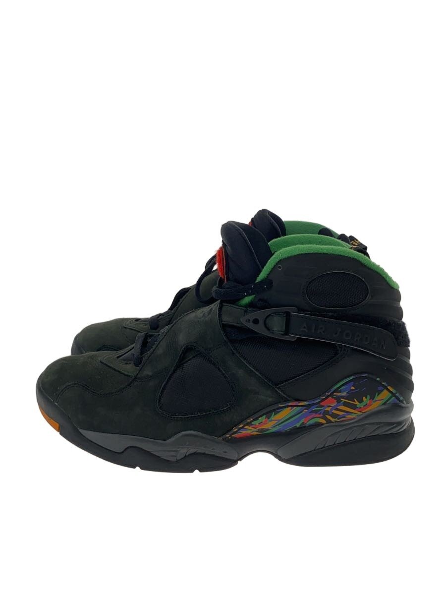 NIKE◆AIR JORDAN 8 RETRO/エアジョーダンレトロ/ブラック/305381-004/28.5cm/BLK