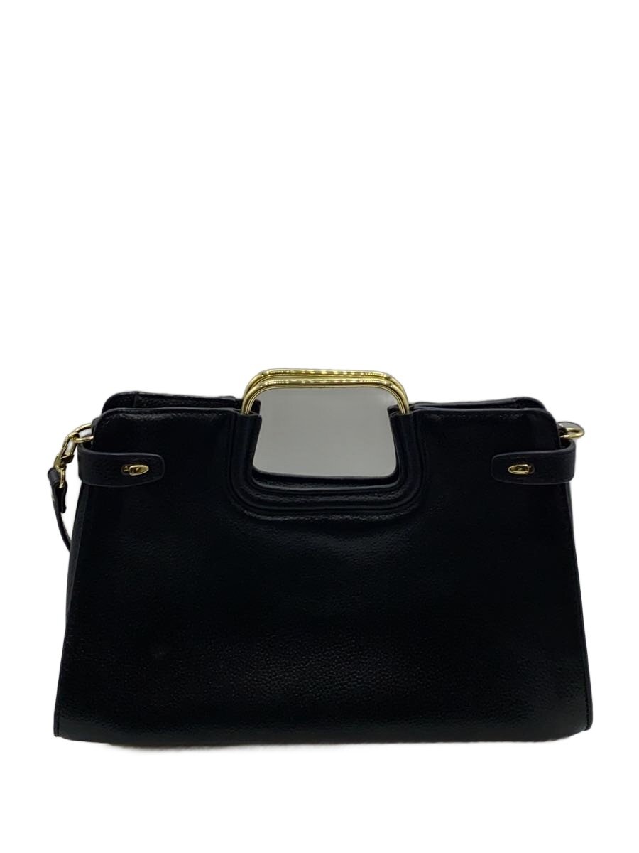 【中古】tov◆2way/金具部分傷有/バッグ/レザー/BLK【バッグ】