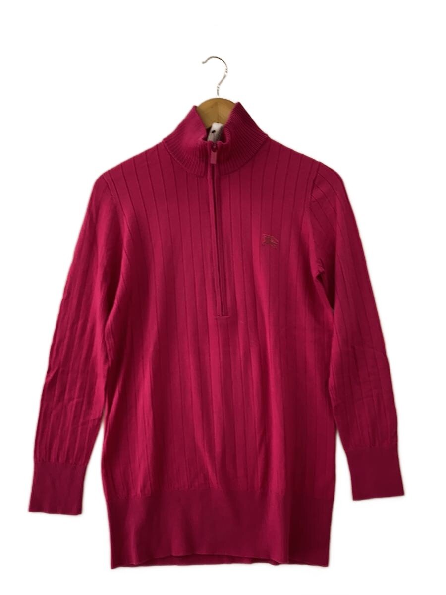 【中古】BURBERRY GOLF◆ニット・セーター(厚手)/3/ウール/PNK/E6N92-234-14//【レディースウェア】