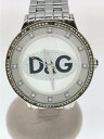 【中古】D&G◆クォーツ腕時計/アナログ/ステンレス/SLV/SLV【服飾雑貨他】