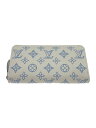 【中古】LOUIS VUITTON◆ジッピーウォレット/マヒナレザー/長財布/PVC/WHT/総柄/レディース/M11745【服飾雑貨他】