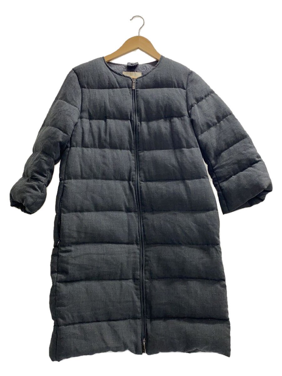 【中古】MONCLER◆CHANVRE/ダウンジャケット/--/ウール/グレー/ライナー欠品/020 ...