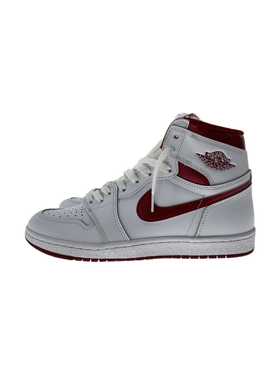 【中古】NIKE◆AJ 1 HIGH 85_エア ジョーダン 1 HIGH 85/27cm/WHT【シューズ】