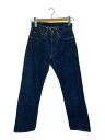 【中古】Levi’s◆50s/504ZXX/BIGE/実寸約26×28/両面/均等V/革パッチ/オフセット/濃紺【レディースウェア】