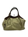 【中古】GUCCI◆ハンドバッグ_スーキー_GGキャンバス/キャンバス/BRW/総柄【バッグ】