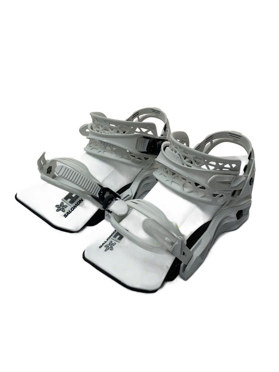 【中古】salomon◆スノーボードバインディング/M/WHT【スポーツ】