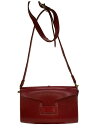 【中古】PORCO ROSSO◆ショルダーバッグ/レザー/RED/無地/小傷有/汚れ有【バッグ】