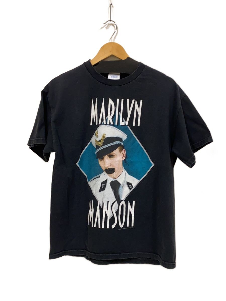 【中古】TENNESSEE RIVER◆MARILYN MANSON GROTESK BURLESK/Tシャツ/L/コットン/BLK/プリント【メンズウェア】